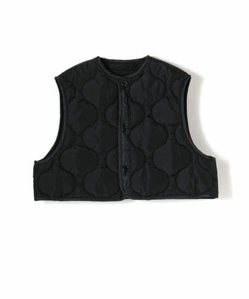 未使用新品 HYKE QUILTED CROPPED VEST 黒