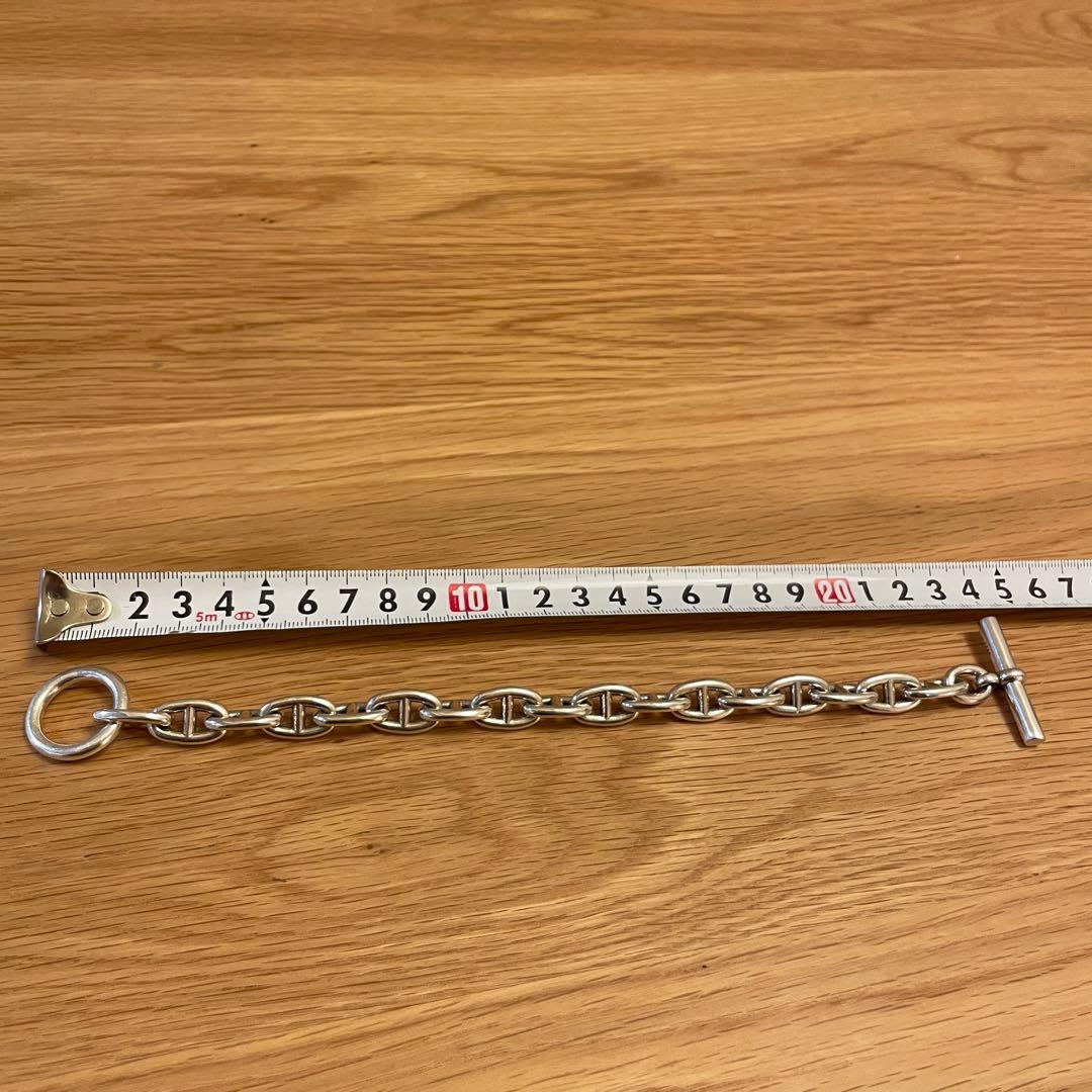 ラス1 シルバー925 アンカーチェーンブレスレット シェーヌダンクル系MM