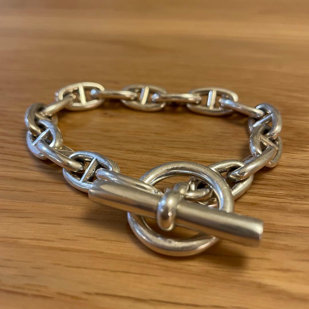 ラス1 シルバー925 アンカーチェーンブレスレット シェーヌダンクル系MM