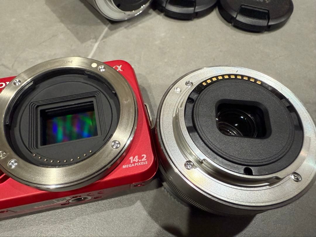 【美品】SONY α NEX-3D ダブルレンズキット ミラーレス一眼