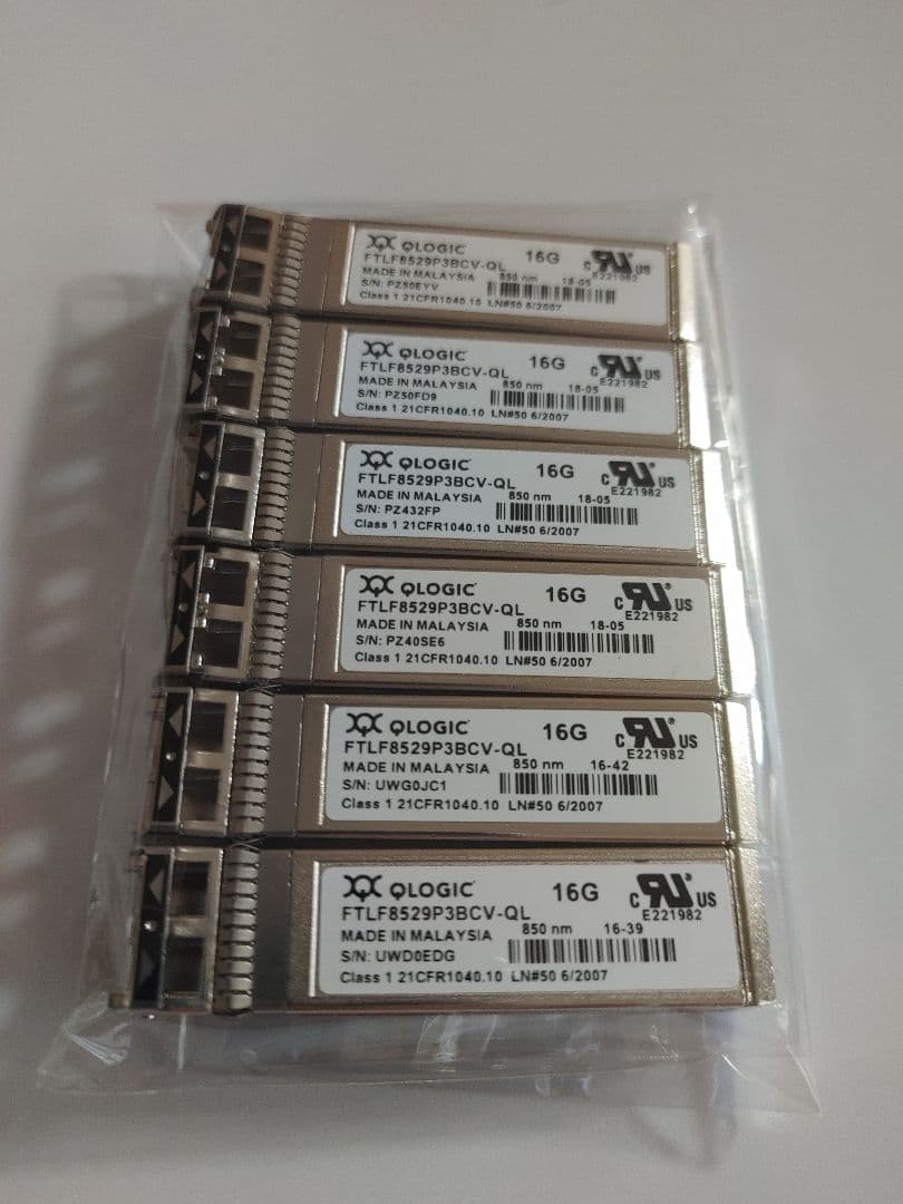 QLogic 16G Fibre Channel SFP+ モジュール 6個
