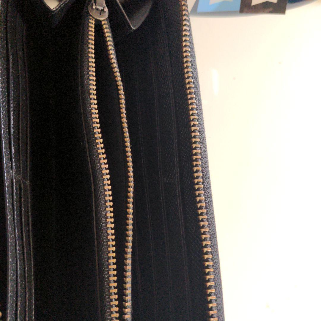 コーチ　COACHブラックpvcレザー エンボス加工 長財布