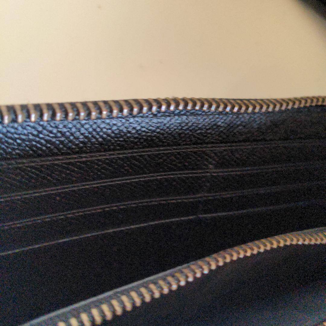 コーチ　COACHブラックpvcレザー エンボス加工 長財布