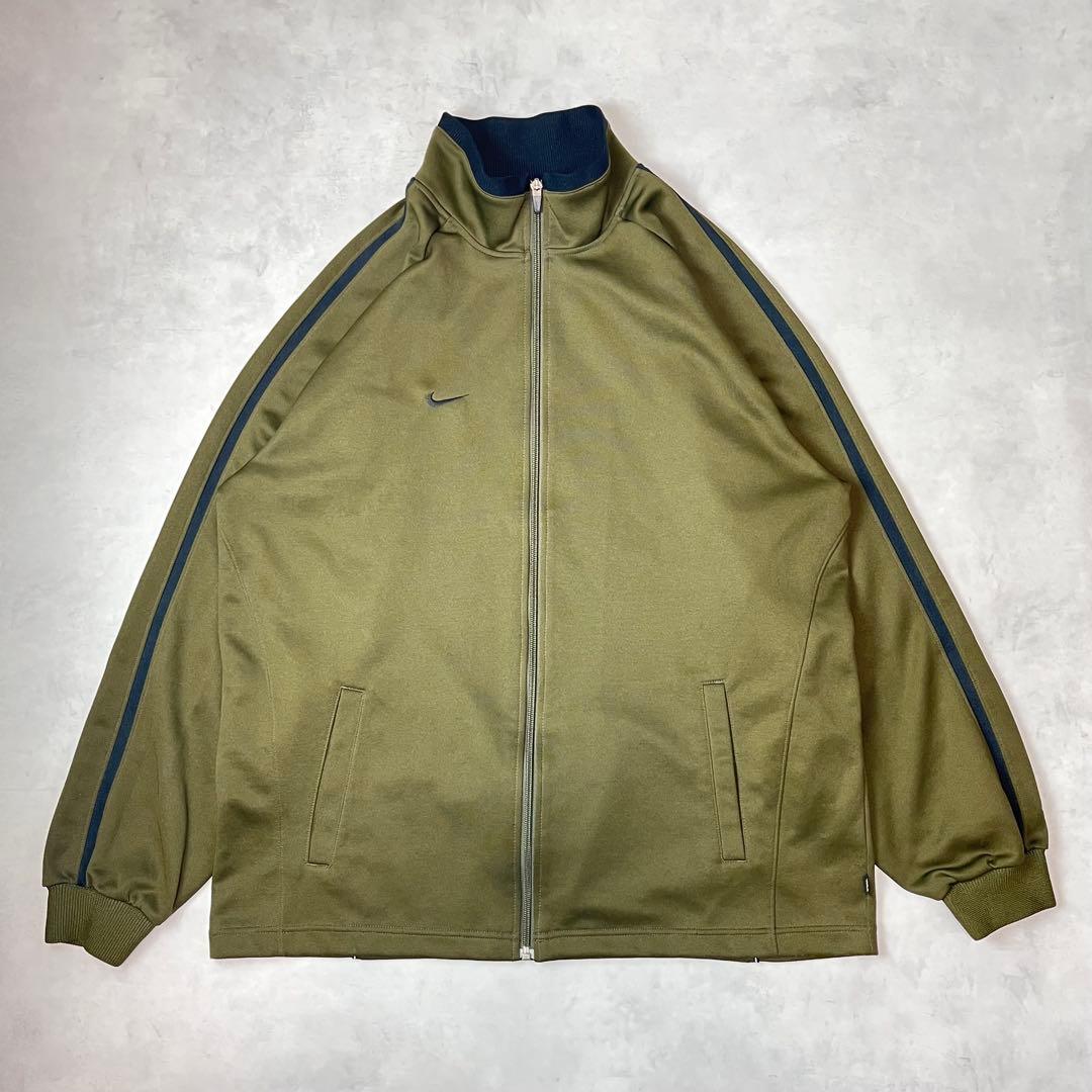 NIKE セットアップ 刺繍ロゴ カーキ XL L