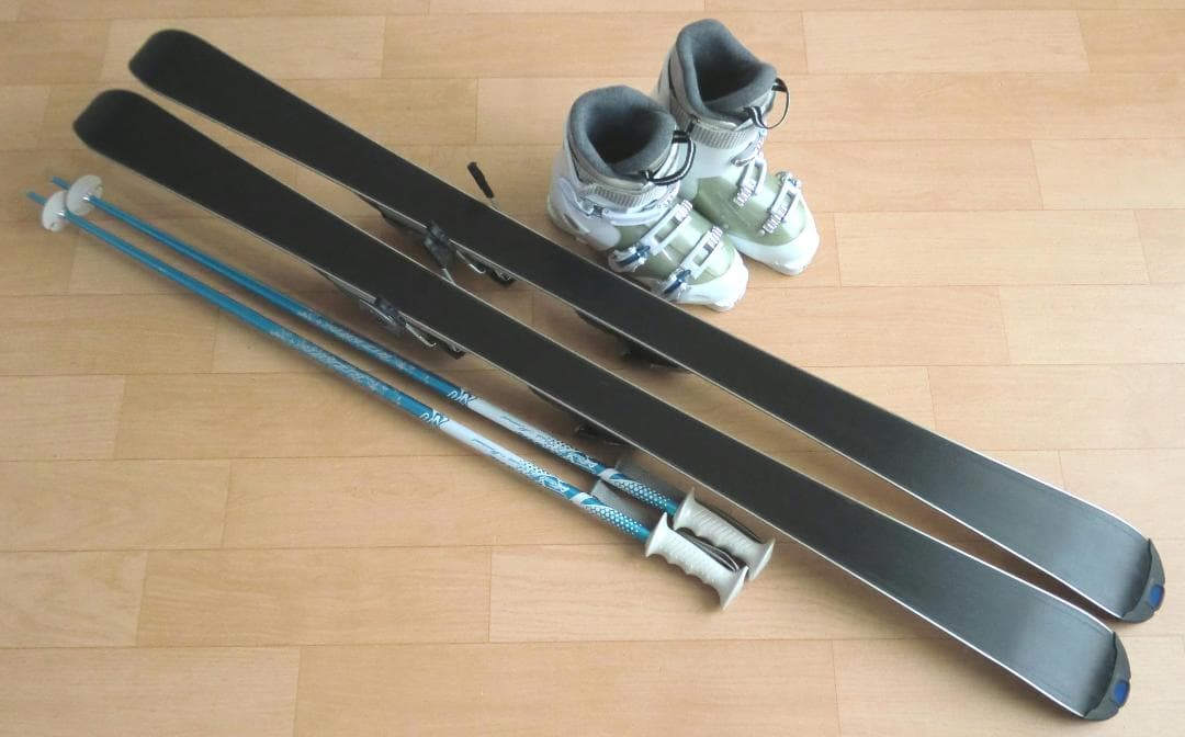 ■■1月限定■送料無料■女性用スキーセット■板142靴24-24.5■メンテ付■