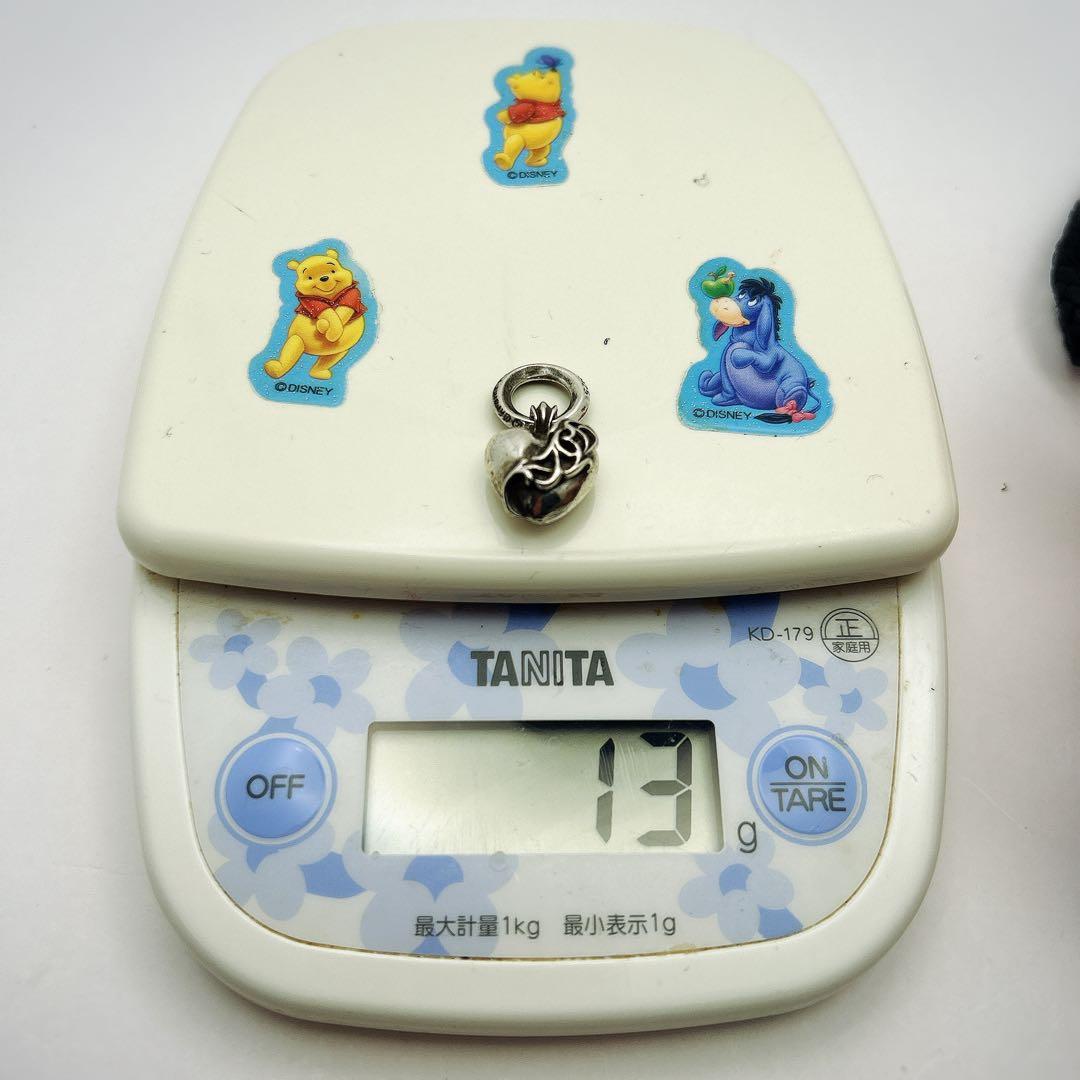 クロムハーツ　シルバー925 ハート型チャーム ネックレス　刻印1996 925