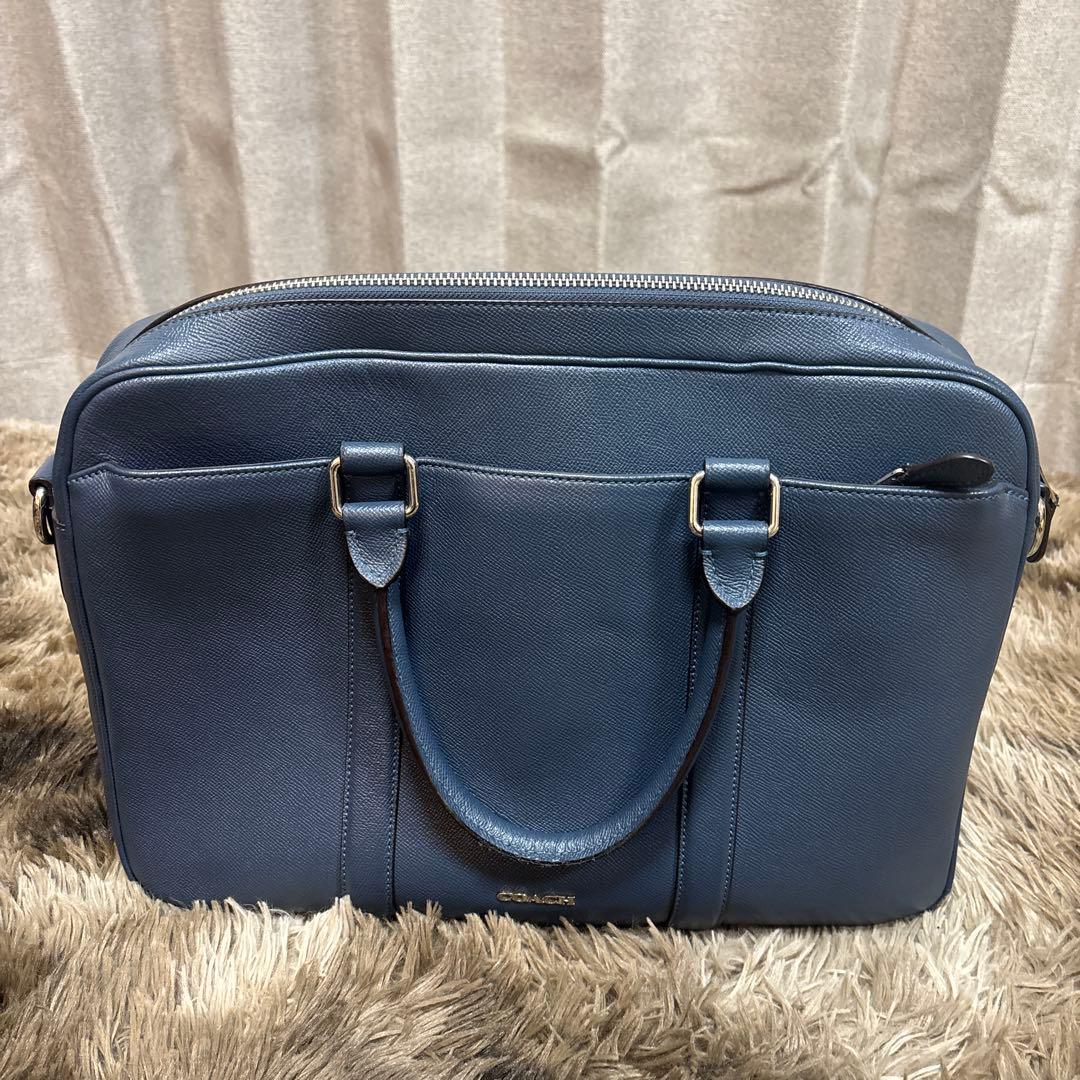 K*A様 【COACH】 コーチ ビジネスバッグ ブルー系