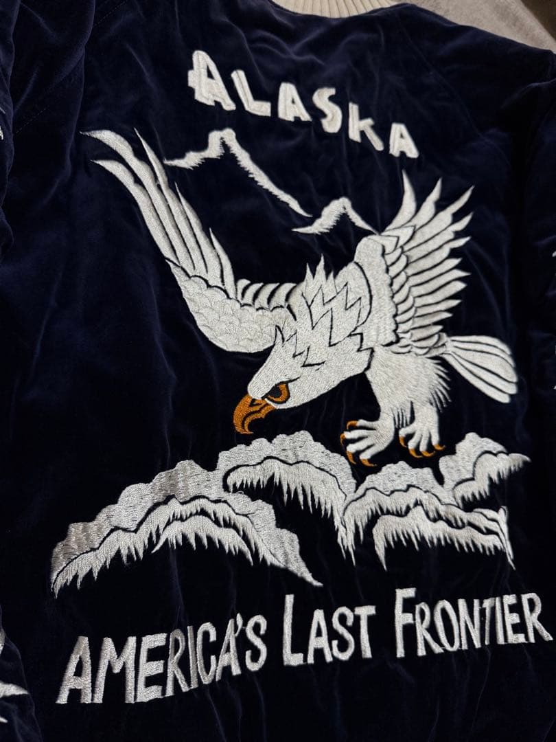 ２面用 日本製 The Flat Head 別珍 スカジャン vintage