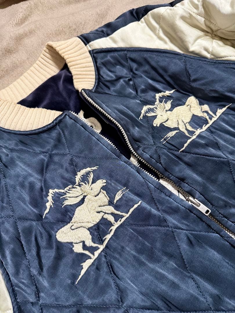 ２面用 日本製 The Flat Head 別珍 スカジャン vintage