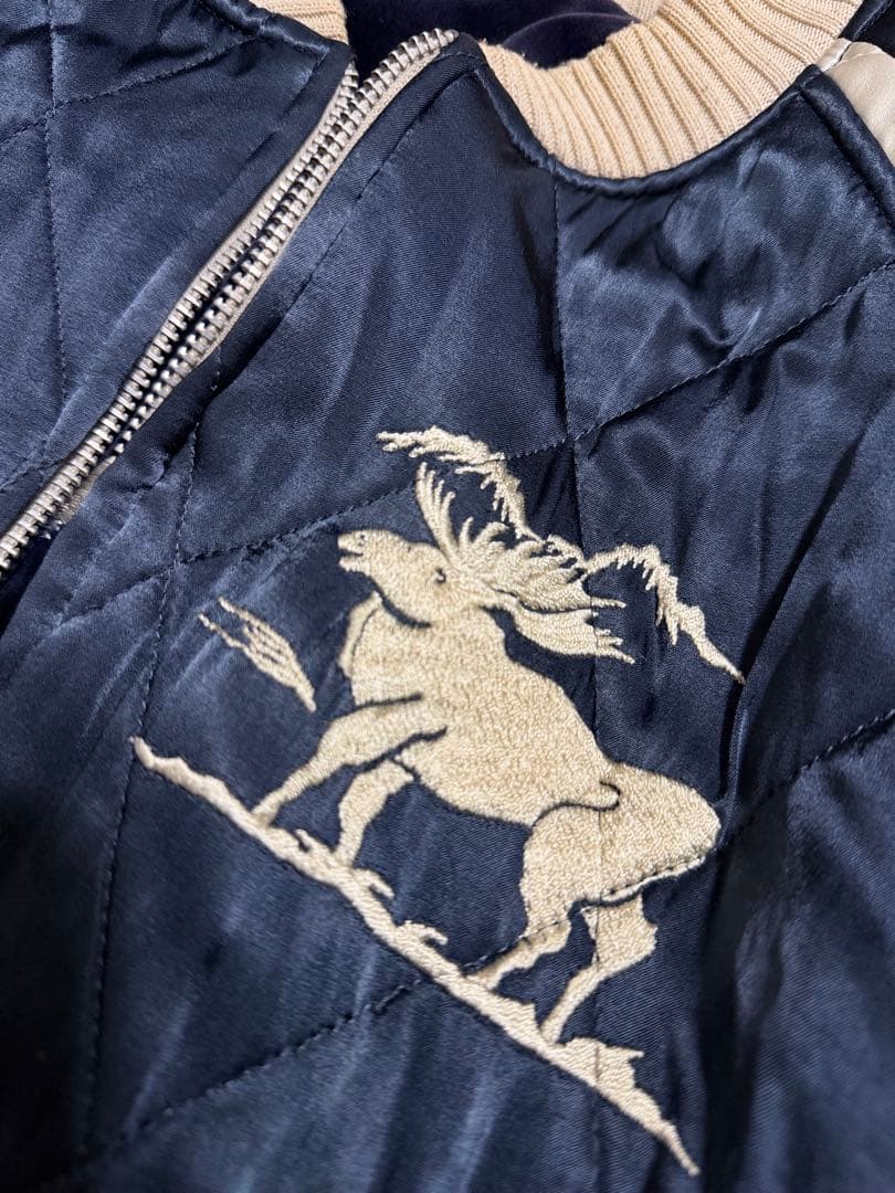 ２面用 日本製 The Flat Head 別珍 スカジャン vintage