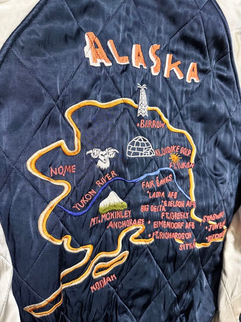 ２面用 日本製 The Flat Head 別珍 スカジャン vintage