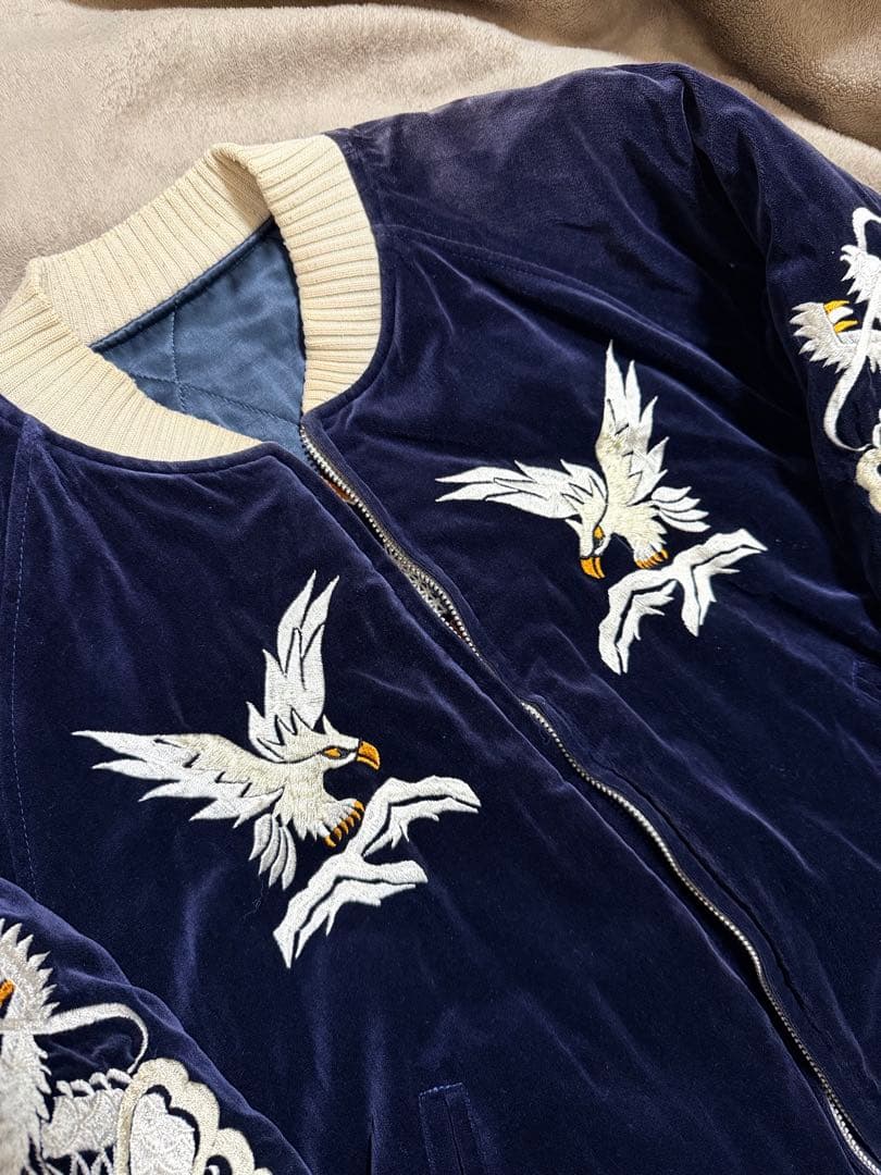 ２面用 日本製 The Flat Head 別珍 スカジャン vintage