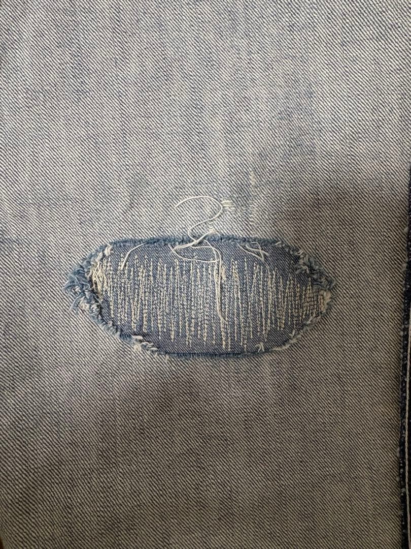 45R ライ麦デニムのクロスオーバーパンツ 清