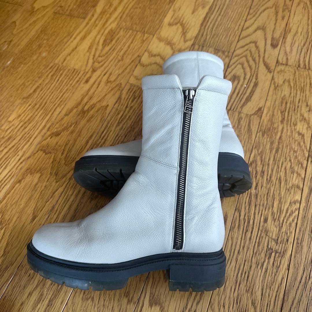 BARCLAY レザー ジッパーブーツ