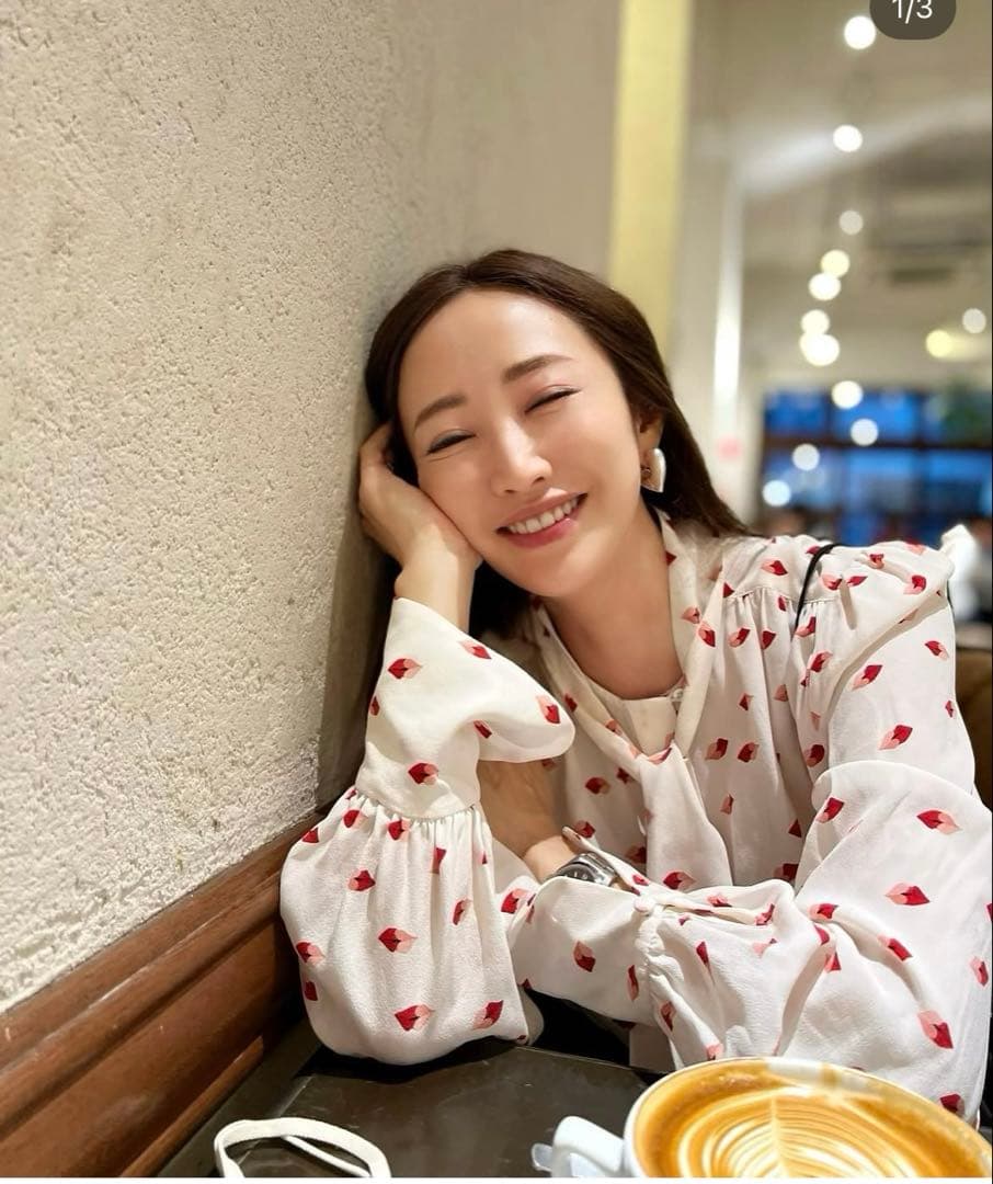 アニカイネズ　ハート　フープ　ピアス　ゴールド　神崎恵