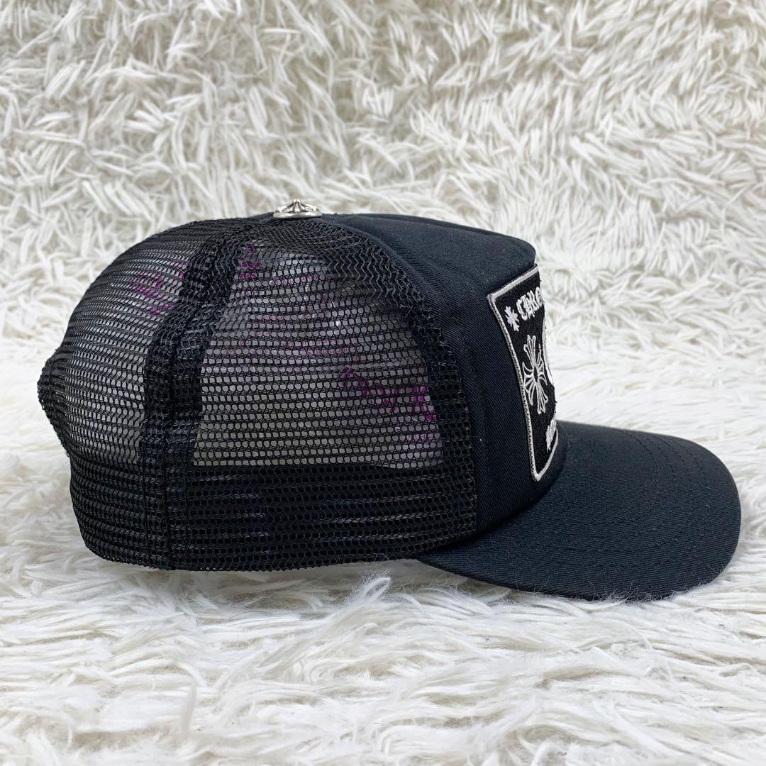 【正規品】クロムハーツ トラッカーキャップ CHパッチクロスボール ブラック