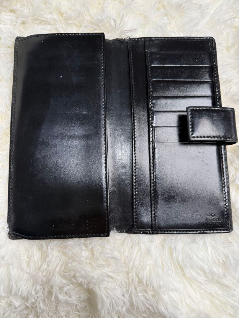 ◆GUCCI グッチ◆GGインプリメ 長財布 GGチャーム ブラック