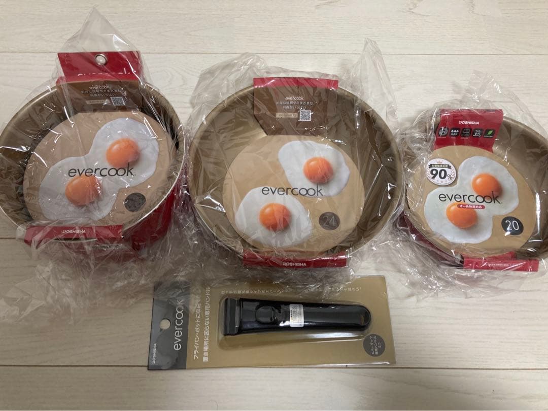 【新品・未開封】 エバークック フライパン 4点セット