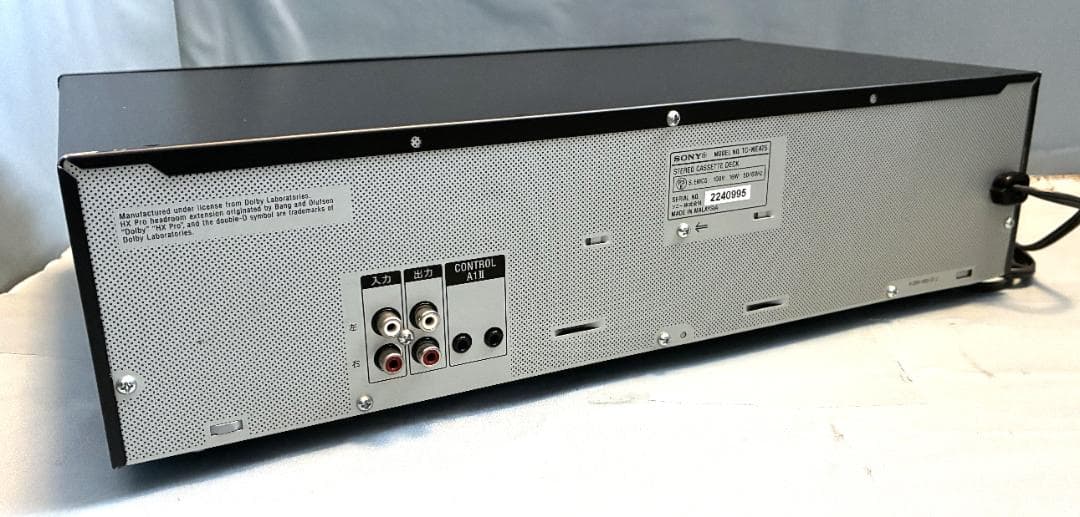 【動作OK！！】ダブルカセットデッキ　SONY　ソニー　TC-WE475　②