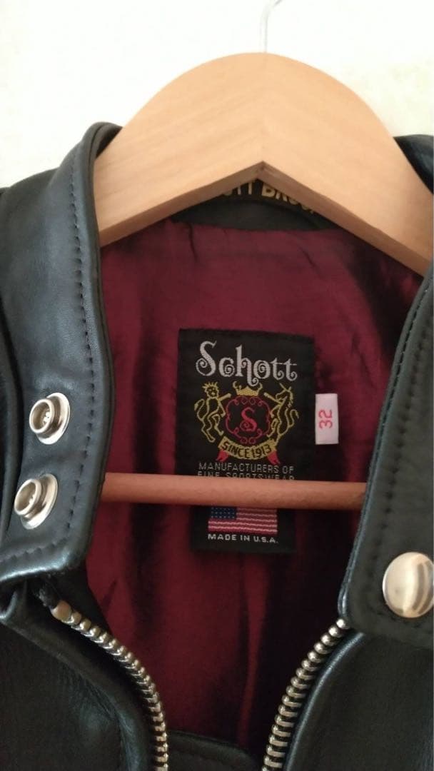 扇谷Schott 641xxシングルライダースジャケット