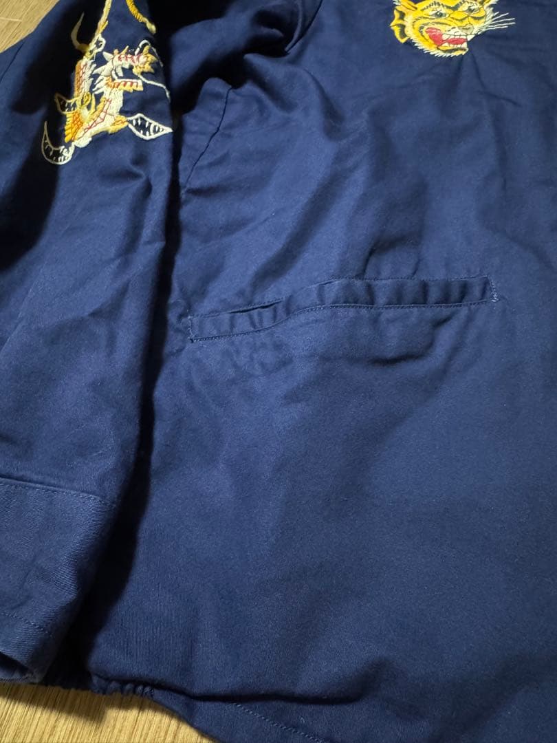 東洋 BEAMS 18ss コットン ベトジャン スーベニアジャケット ネイビー