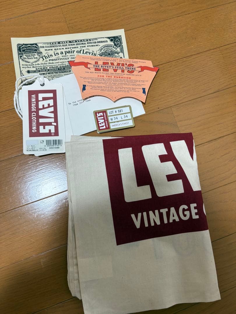 Levi's LVC 1944 S501XX W34 L34 大戦モデル