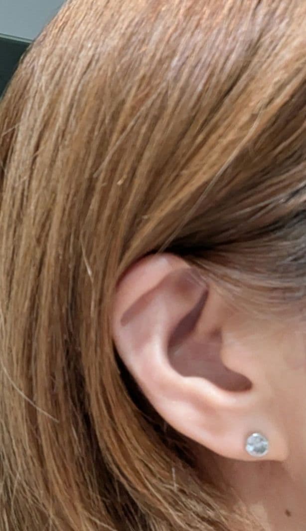 PT900　0.35カラット　ダイヤモンド　片耳　シンプル　ピアス