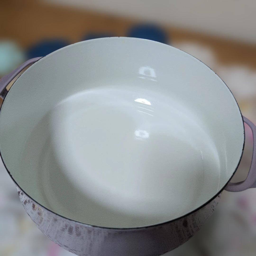 ダンスクDANSK　ホーロー両手鍋キャセロール24cm 4L ラベンダー
