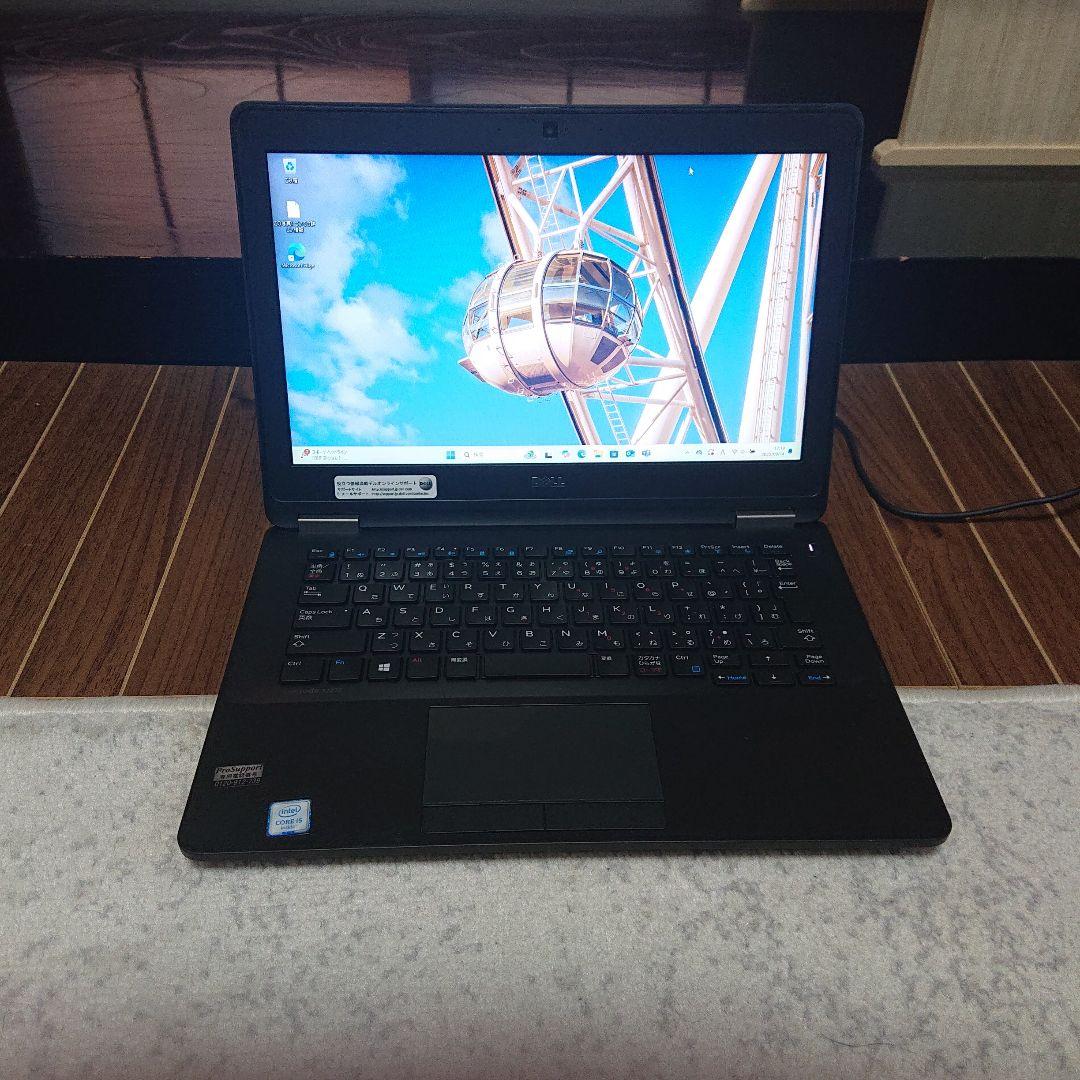 ノートPC 8GBメモリ 128GB SSD ウェブカメラ DELL E7270