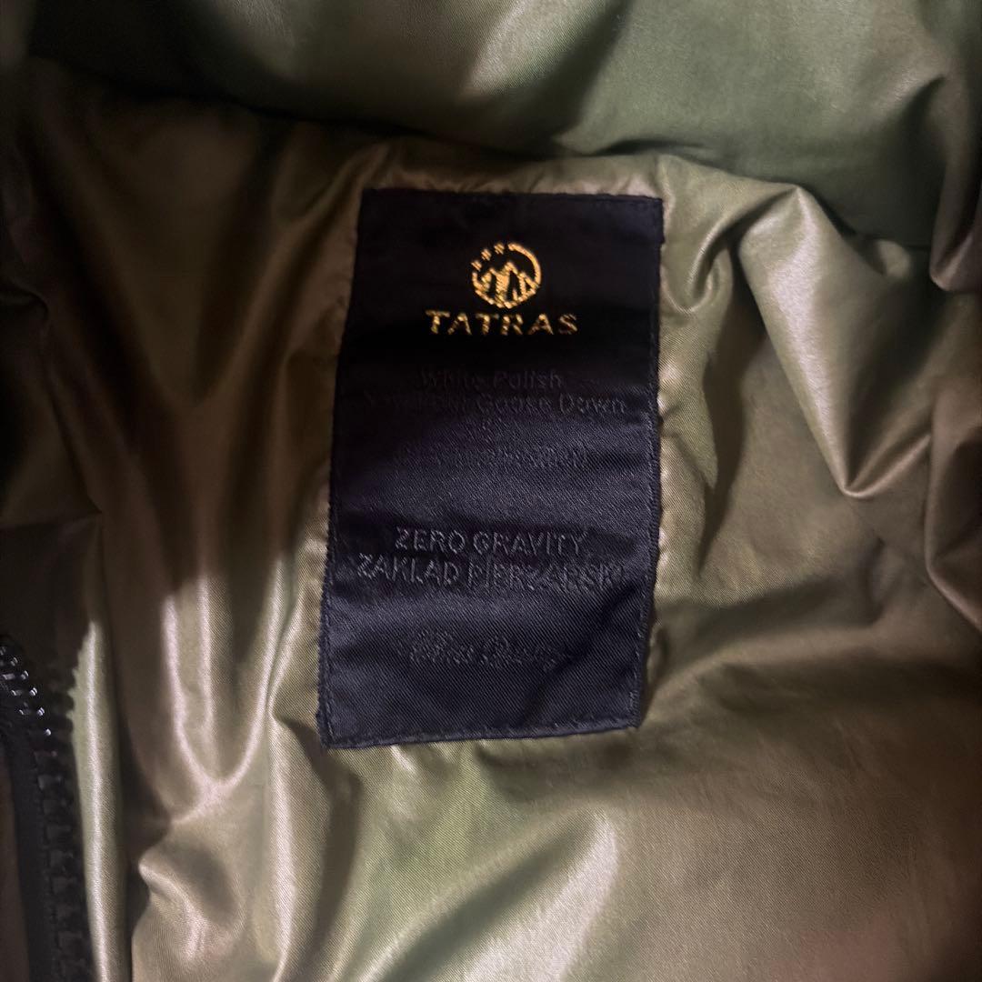 TATRAS フード付きダウンジャケット オリーブグリーン