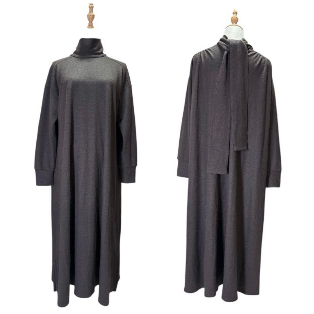 新品 ヴェルメイユパーイエナ プレイアント ウール 天竺後タイ ワンピース