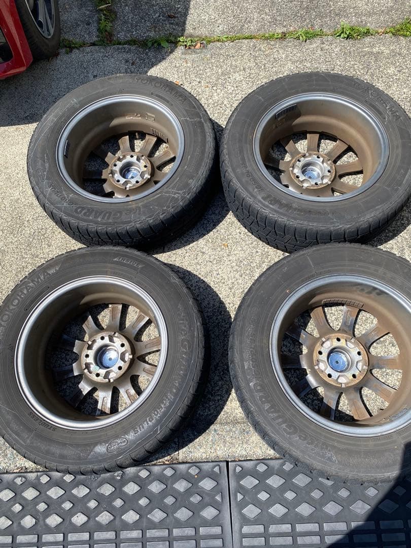 週末限定　冬備え15インチ シルバー 5スポークホイールセット