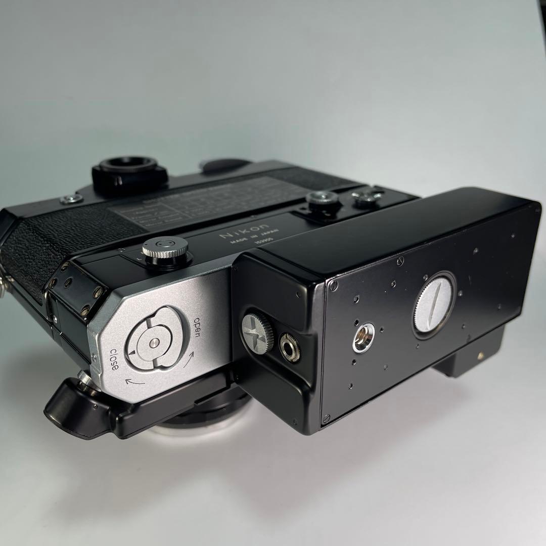 [稼働美品]ニコンＦアイレベル初期型ブラック、モ-タ-ドライブＦ36セット