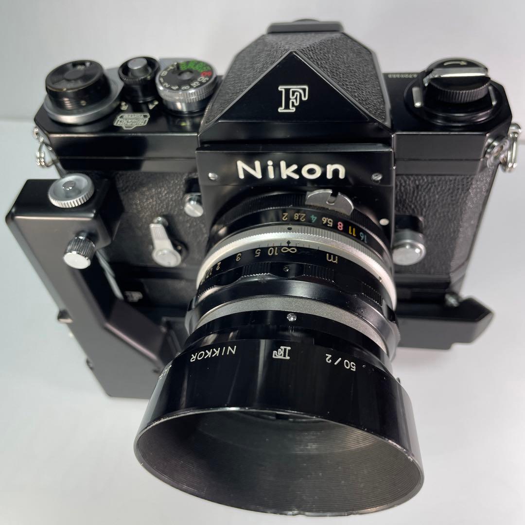 [稼働美品]ニコンＦアイレベル初期型ブラック、モ-タ-ドライブＦ36セット