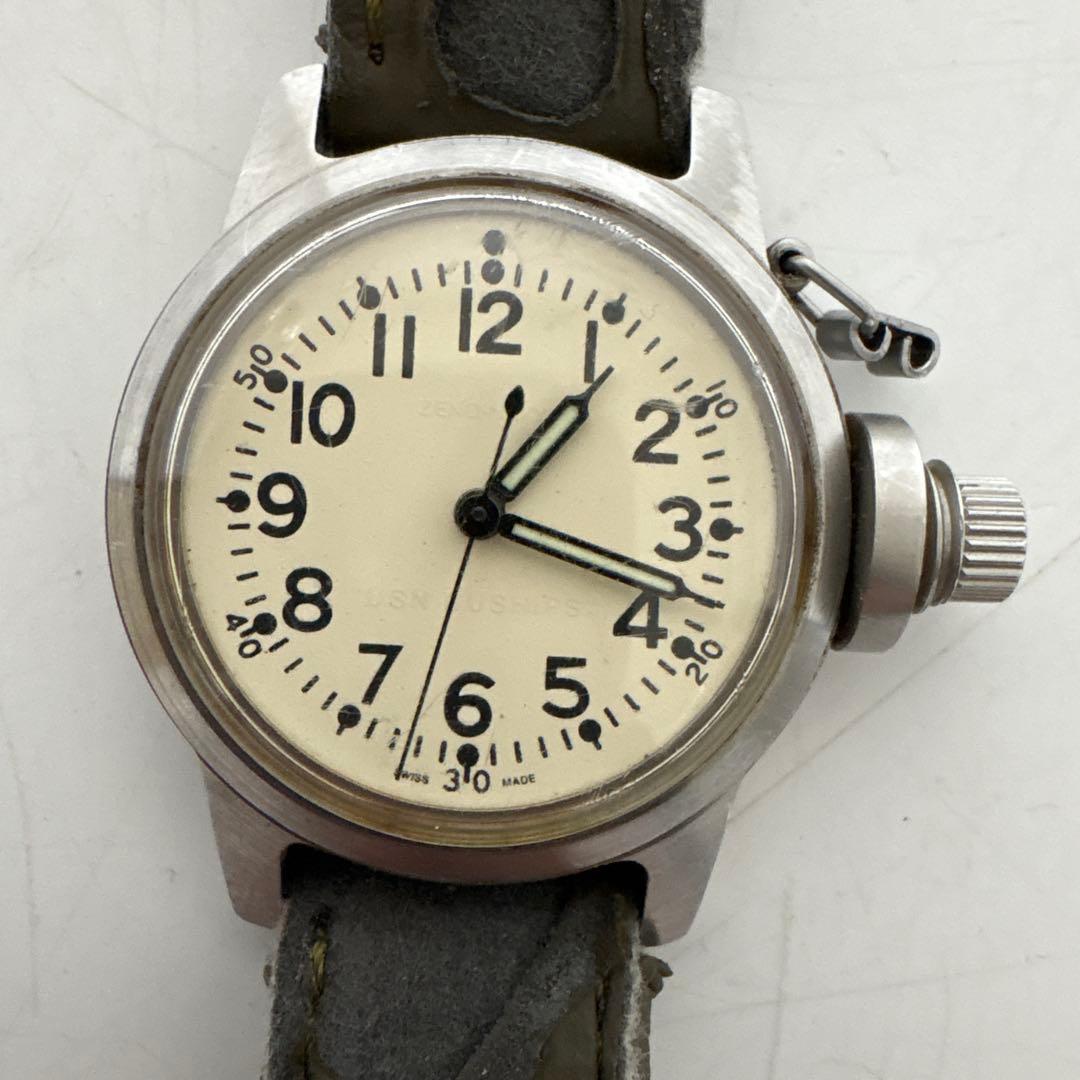 s*4様 【希少品】Zeno watch military 手巻き　スイス製