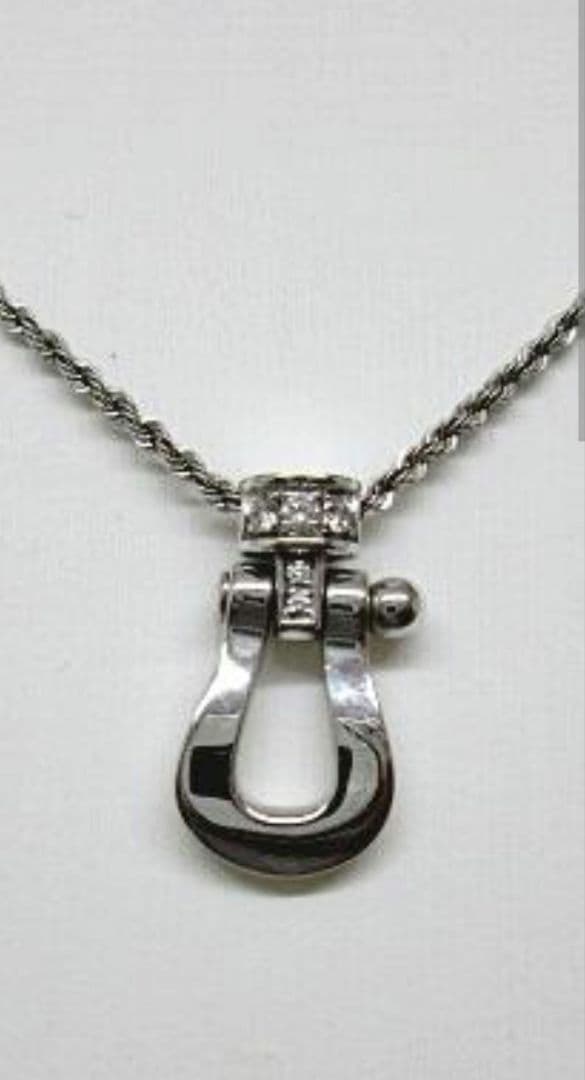 フレッドフォース10ptネックレスダイヤ入り