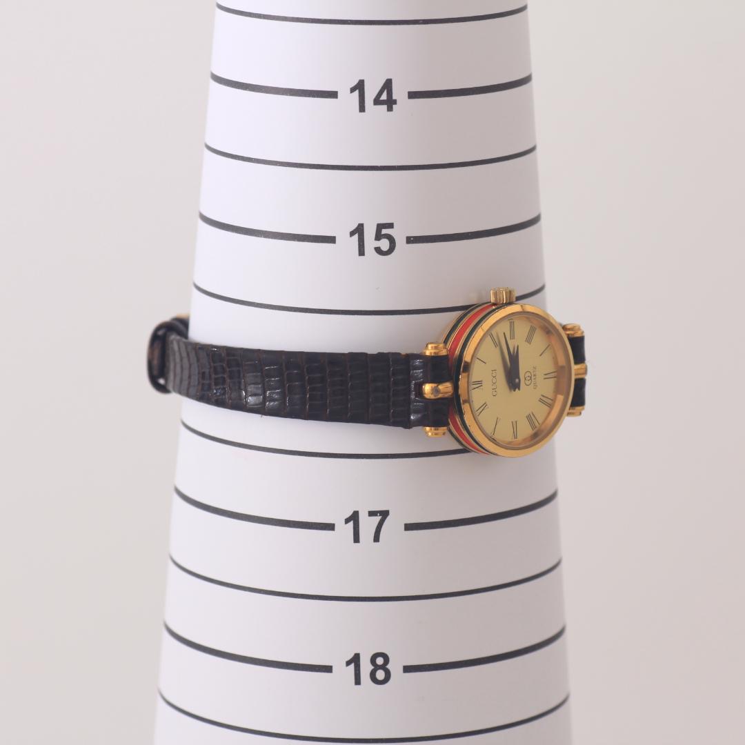 稼働品 グッチ GUCCI シェリーライン ヴィンテージ ゴールド 腕時計 箱付