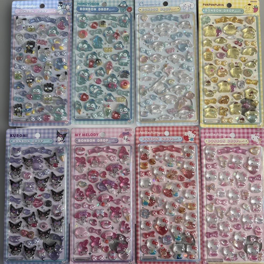 8種　ボンボンドロップシール サンリオ 第２弾 正規品