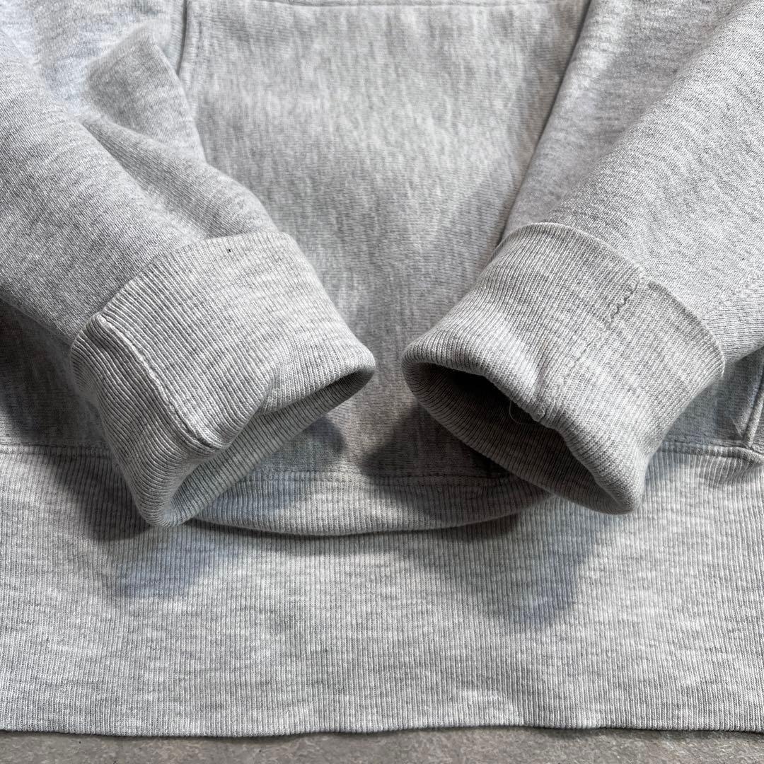 【極美品】90sヴィンテージ チャンピオンリバースウィーブパーカー目なしグレーM