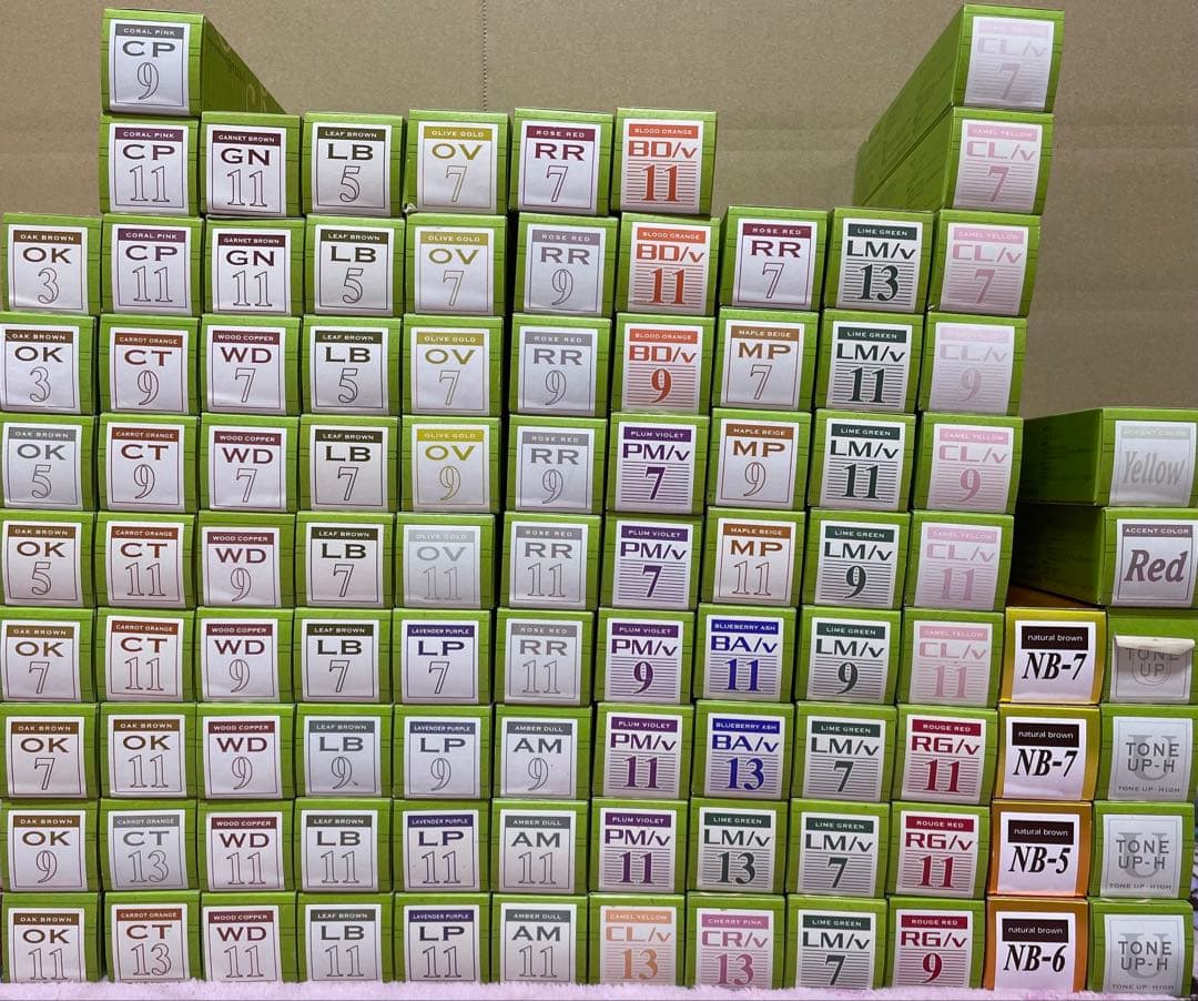 中野製薬　ナカノカラー　ヘアカラー　キャラデコ　染毛剤　まとめ売り　147本