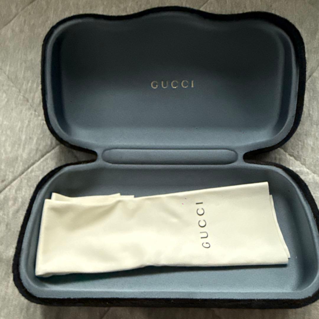 GUCCI ブラック サングラス GGロゴ ケース付き