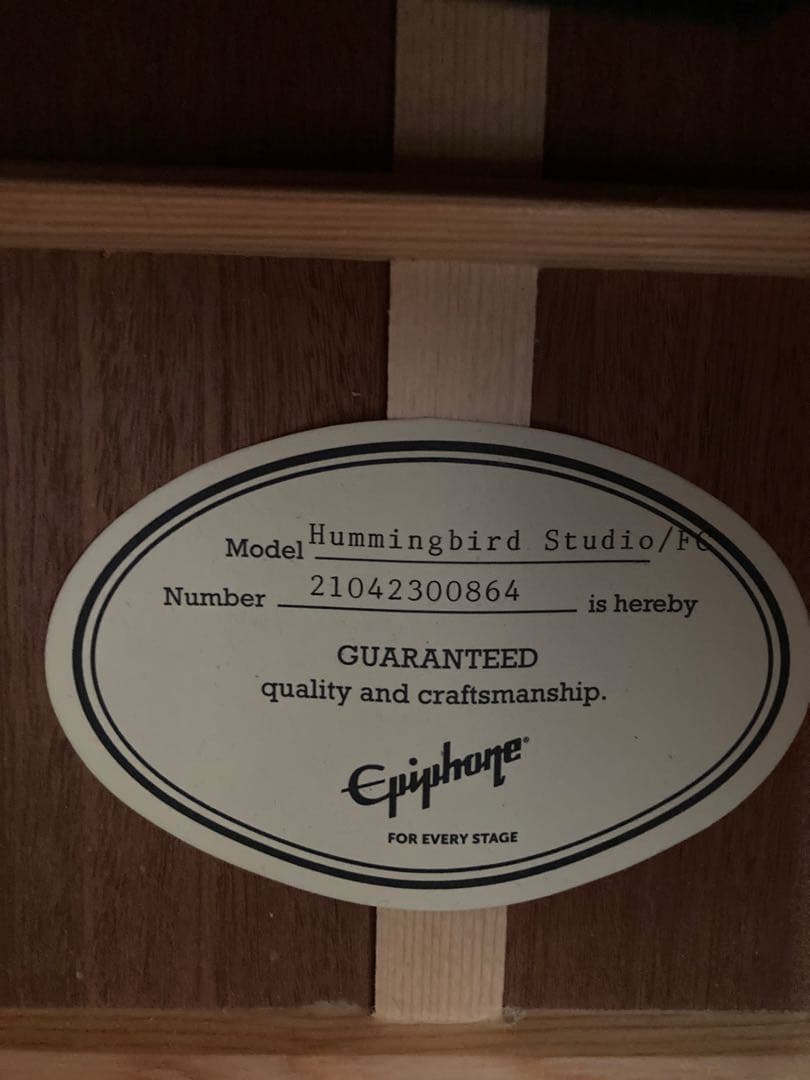 ギター Epiphone / Hummingbird Studio FC