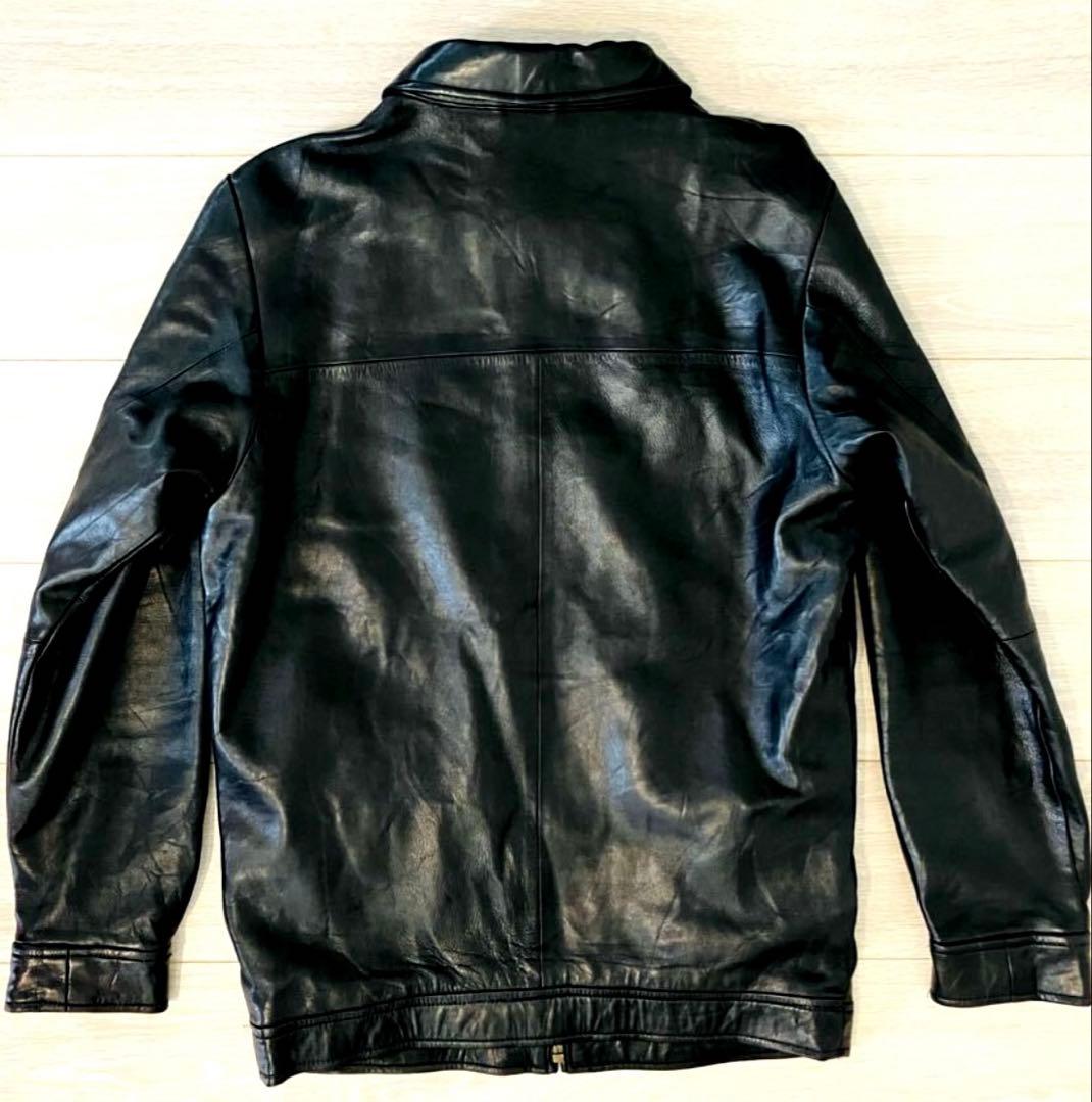 【Special】超美品　ポロラルフローレン スイングトップ M黒 ラムレザー