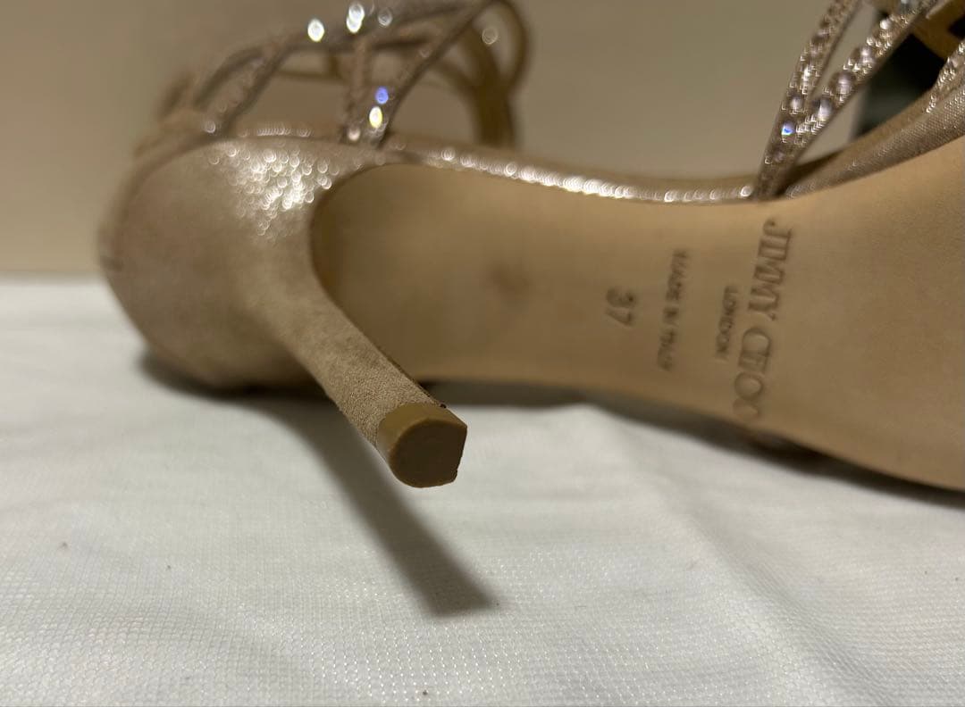 かお　定価15万超 ジミーチュウ ビジュー ストラップサンダル