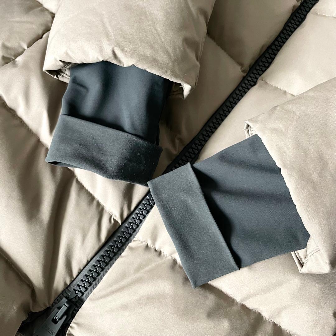 美品★ヘルノラミナー　ゴアテックス　ダウンコート　レディース　グレージュ系　38