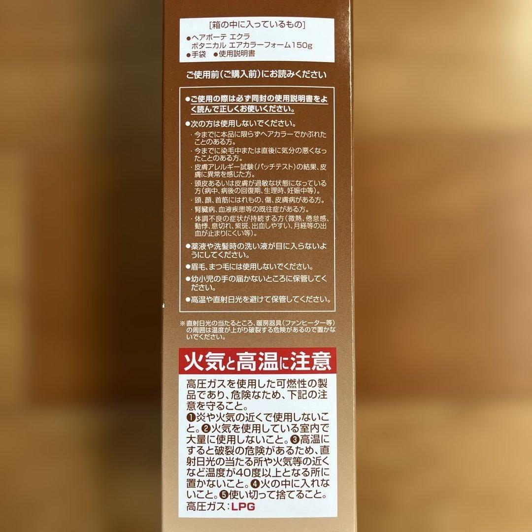 ヘアボーテ エクラ ボタニカル エアカラーフォーム 白髪染め 3本セット