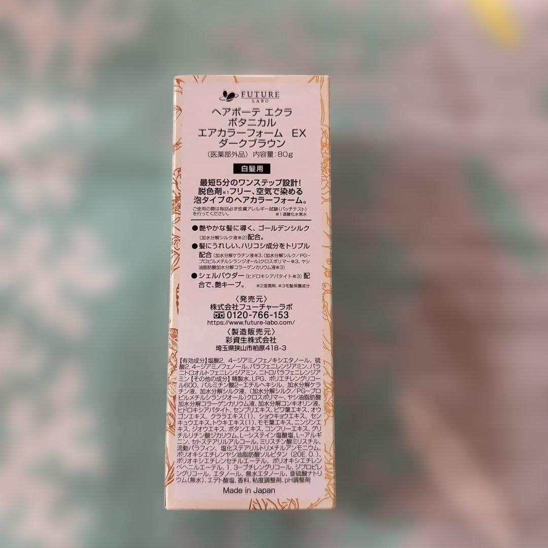 ヘアボーテ　エクラ　ボタニカル　エアカラーフォームEX ダークブラウン　2点