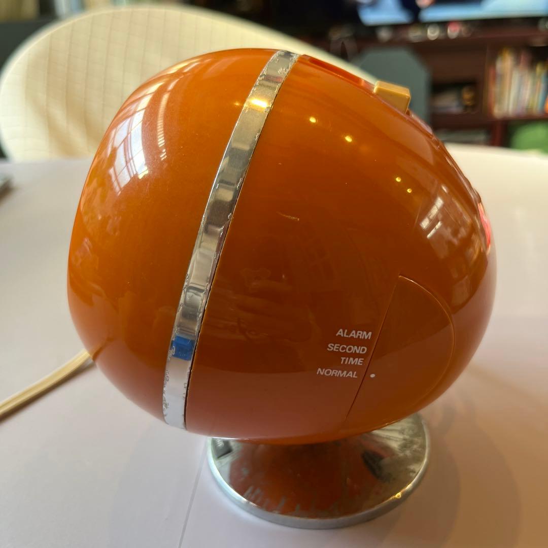 Maruman 置時計 EM-700 オレンジ　ミッドセンチュリー