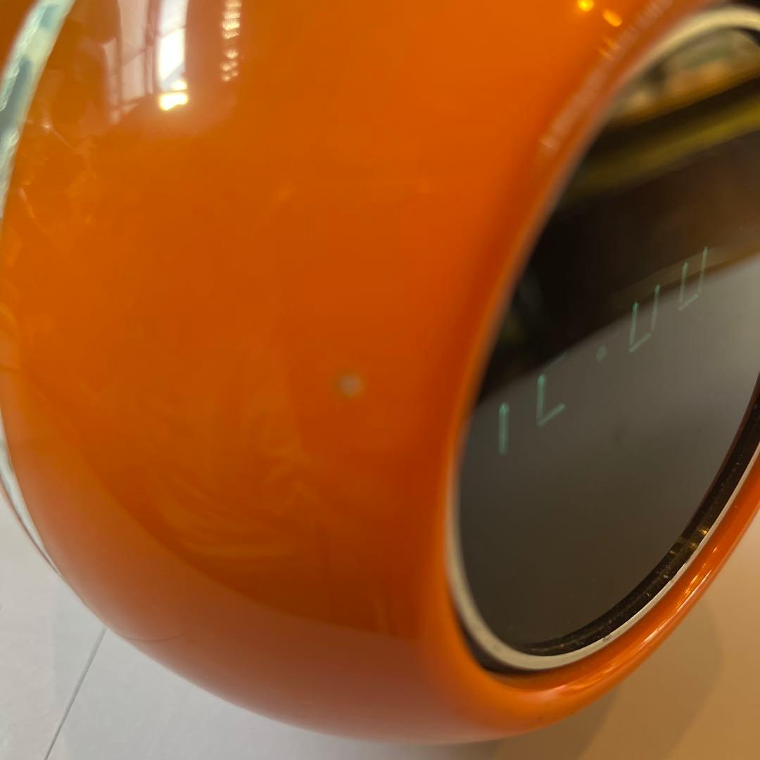 Maruman 置時計 EM-700 オレンジ　ミッドセンチュリー