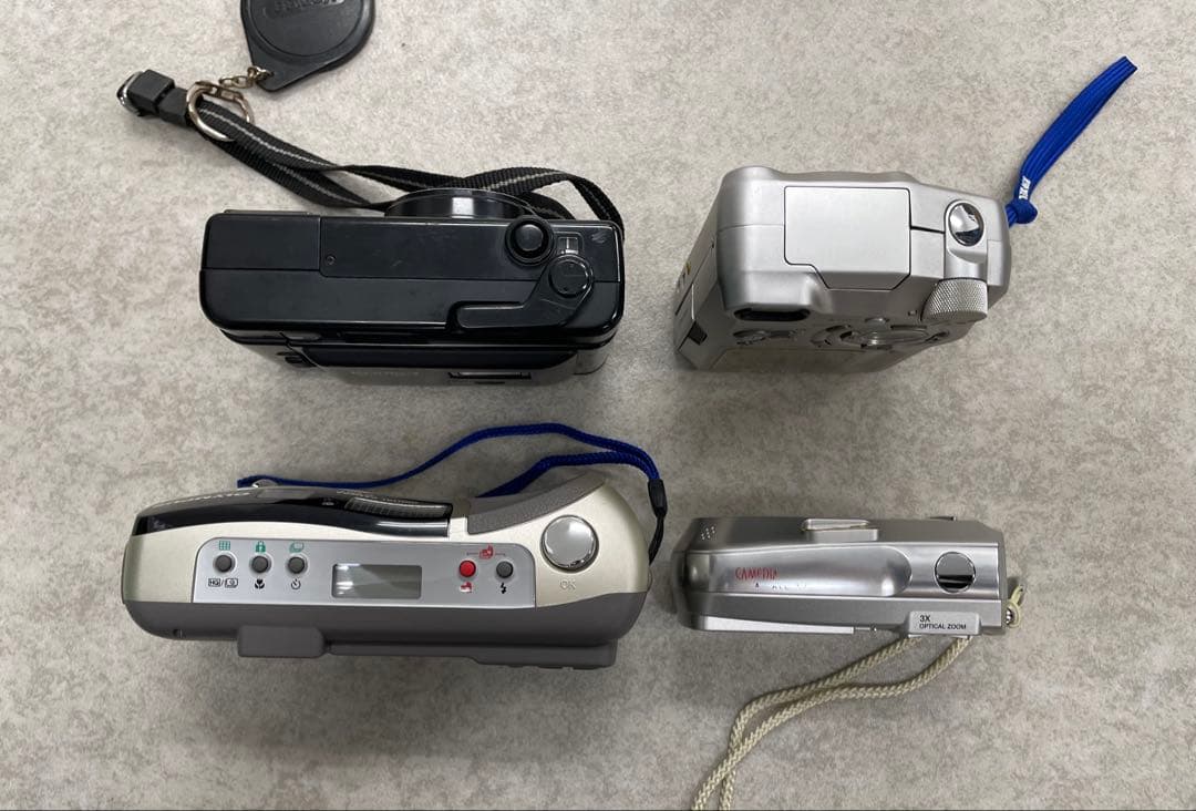 フィルムコンパクトカメラ レトロ デジカメ 4台ジャンクセット